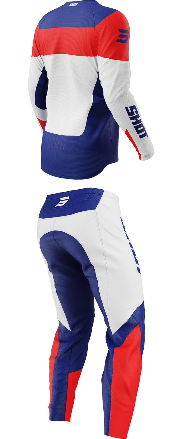 Equipamento Criança DRAW LEAGUE Azul / Vermelho SHOT 