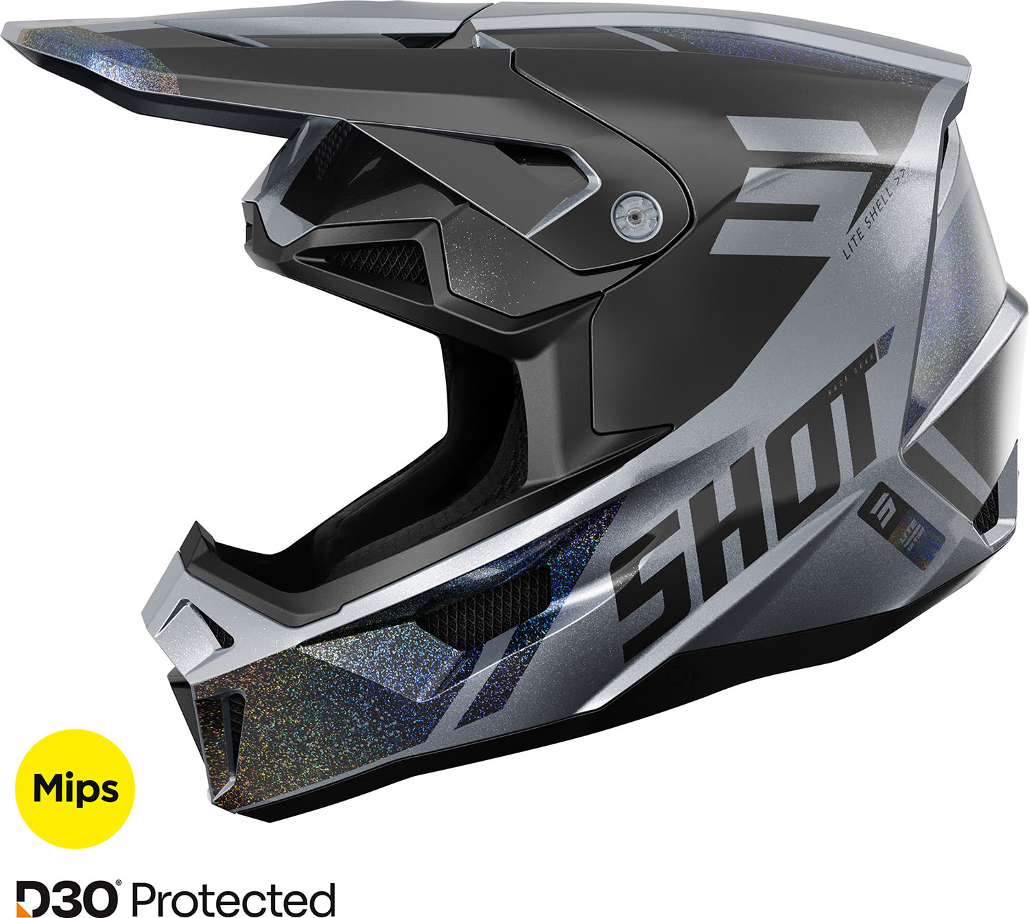 Helmet LITE ULTRA Holographic / Glitter Matt SHOT 