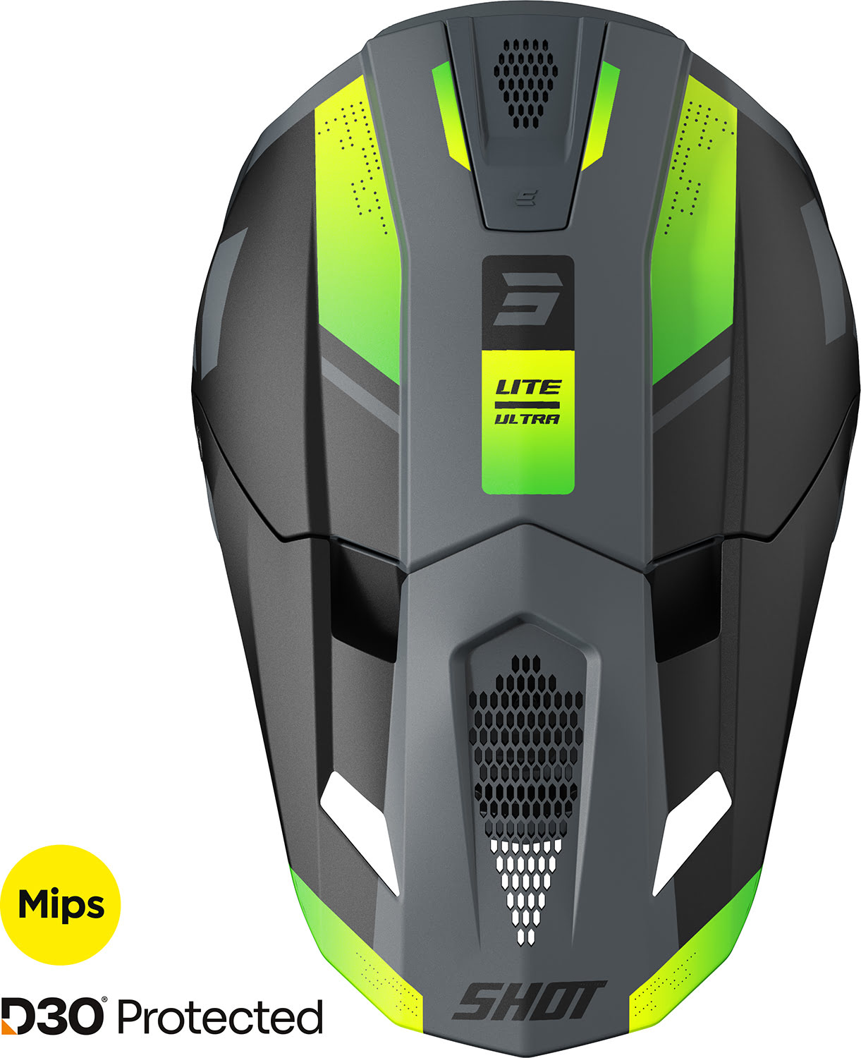 Helmet LITE ULTRA Neon Yellow / Glitter Matt SHOT 