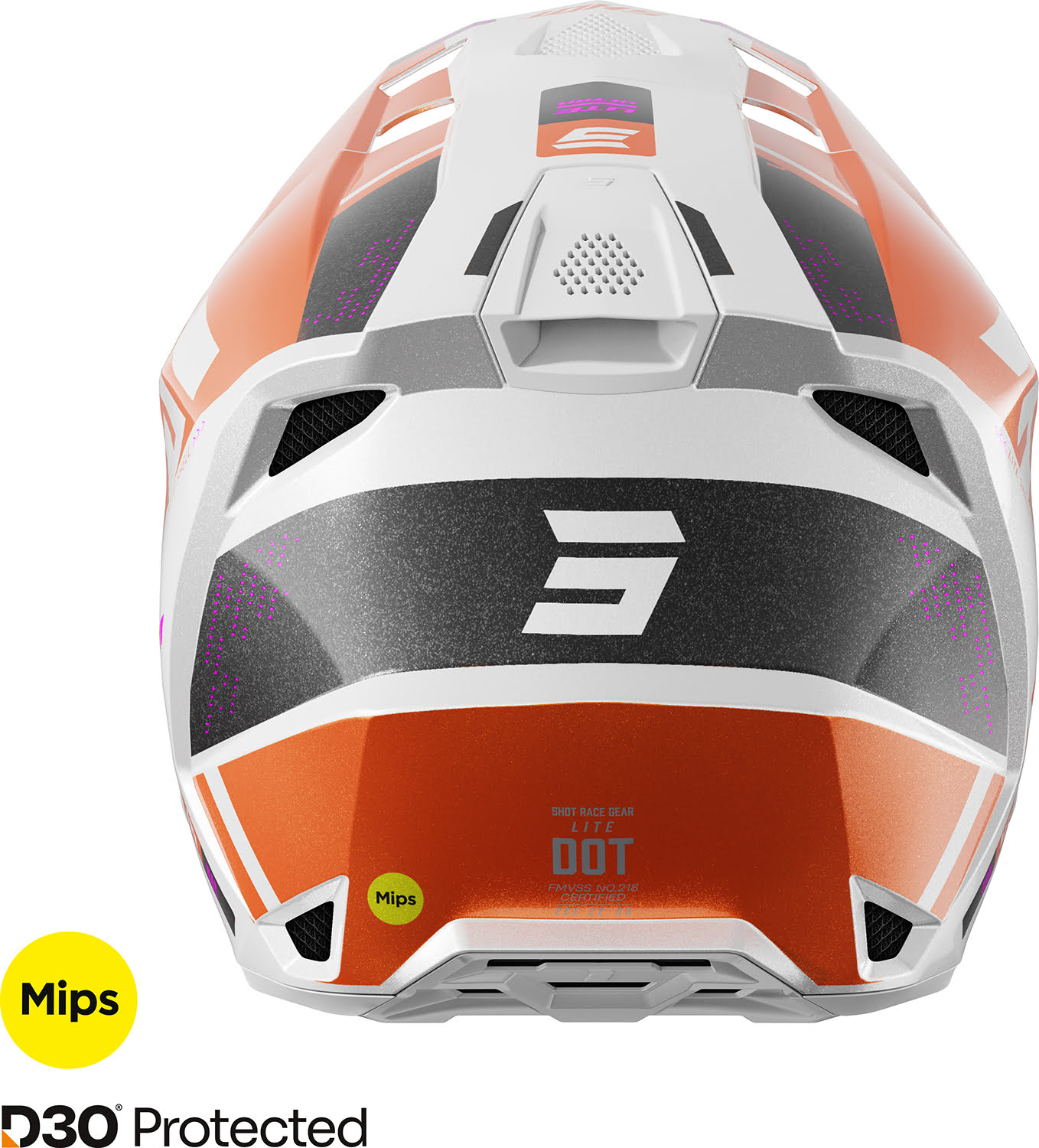 Helmet LITE ULTRA Orange Pearly M SHOT 