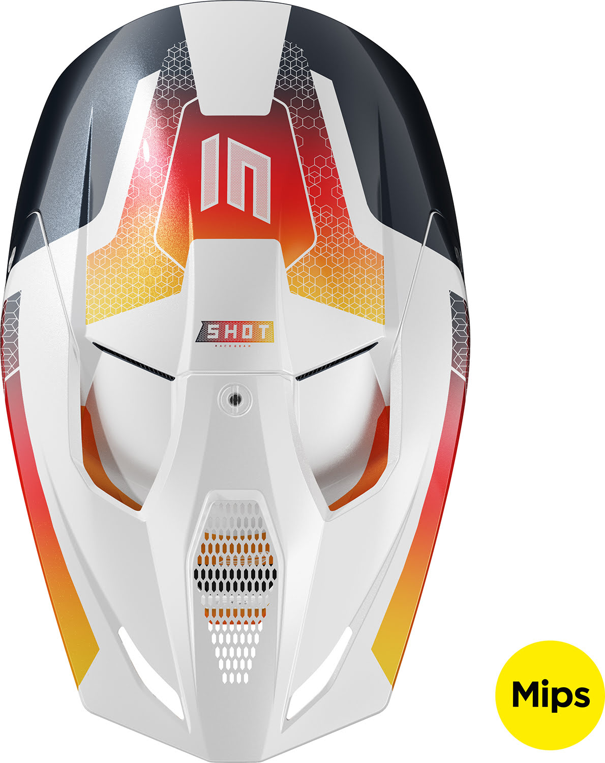 Capacete RACE PHASER Azul / Vermelho Pérola SHOT 