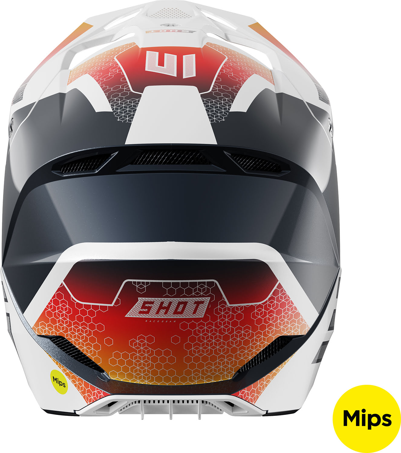 Capacete RACE PHASER Azul / Vermelho Pérola SHOT 