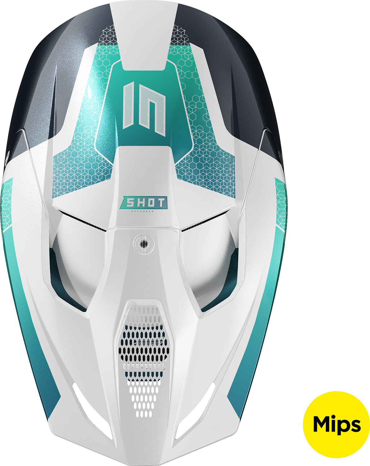 Helmet RACE PHASER Blue / Turquoise Pearly SHOT 