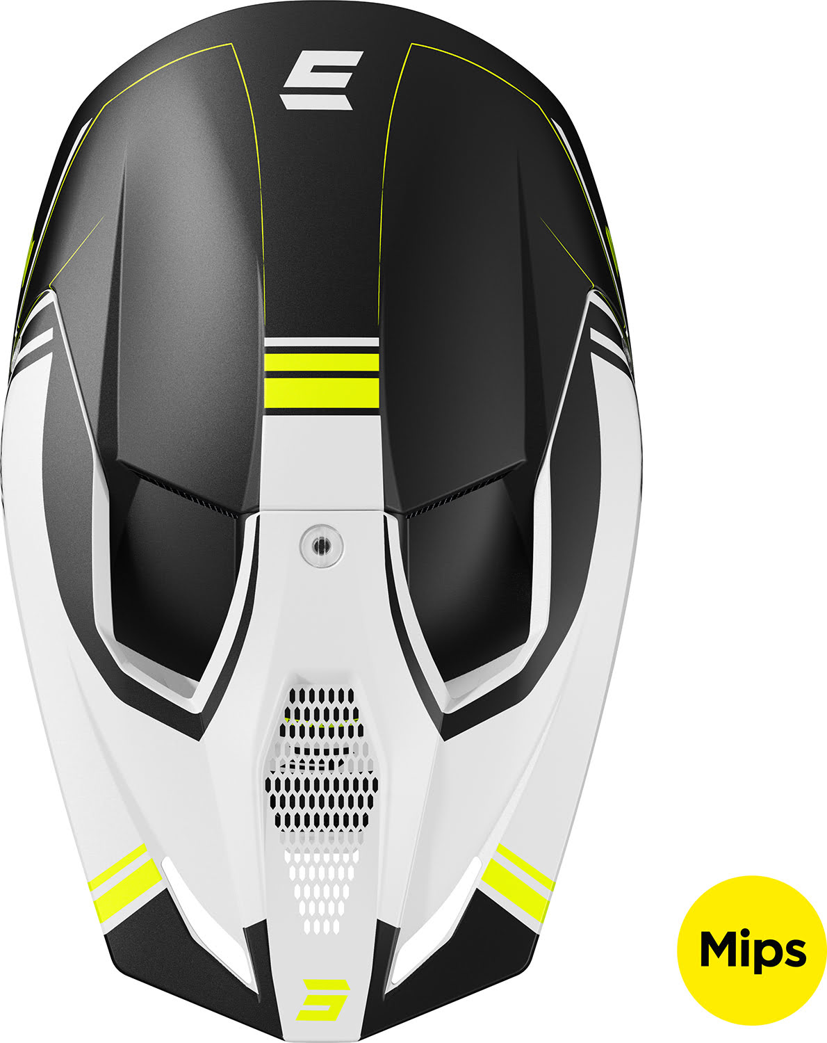Capacete RACE SPRINT Preto / Amarelo Neon Mate SHOT 