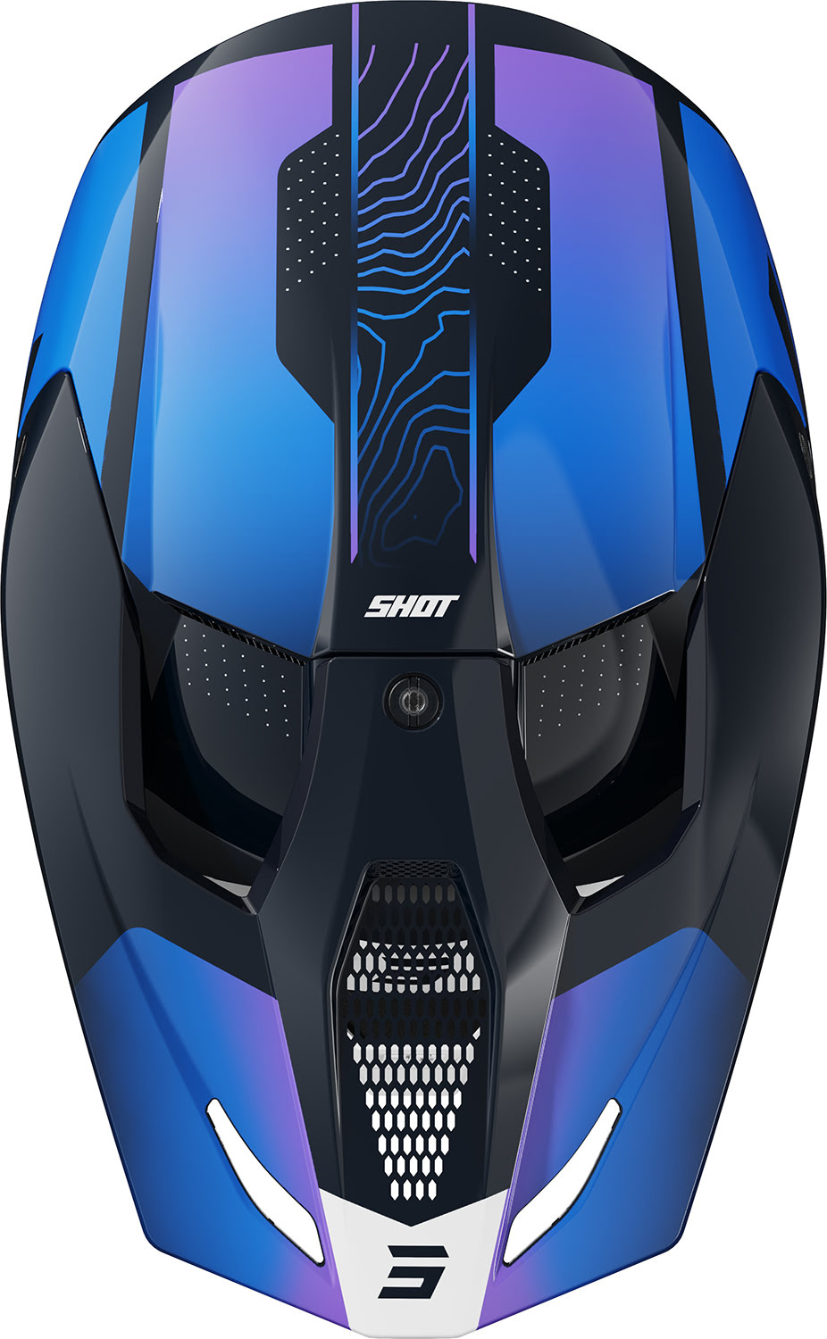 Capacete FURIOUS APEX Azul Brilho SHOT 