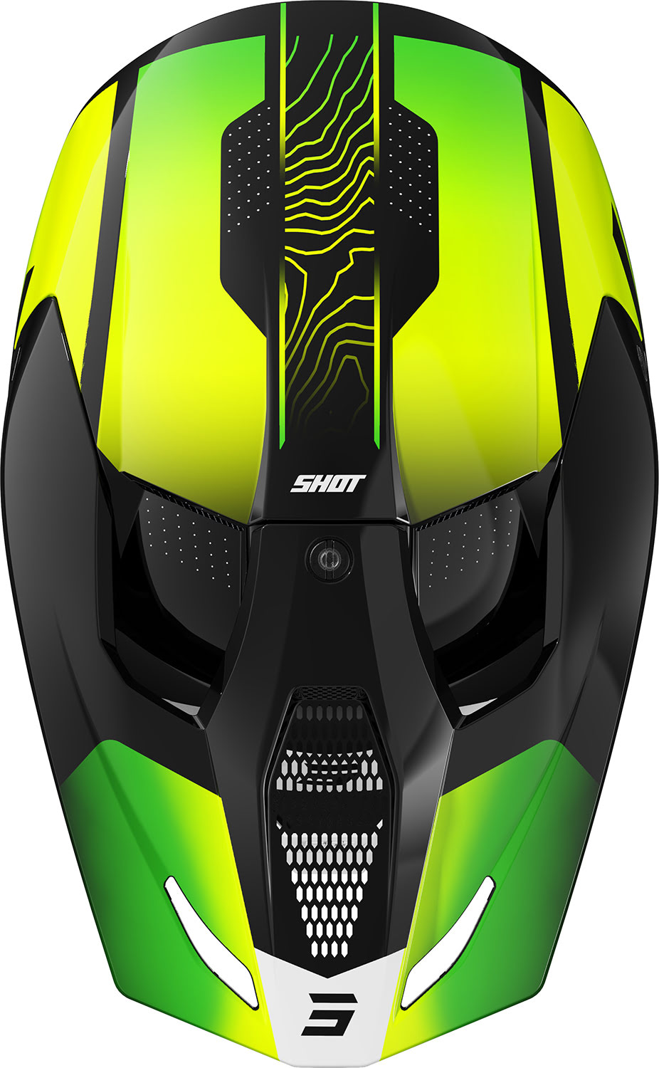 Helmet FURIOUS APEX Neon Yellow Glossy SHOT 