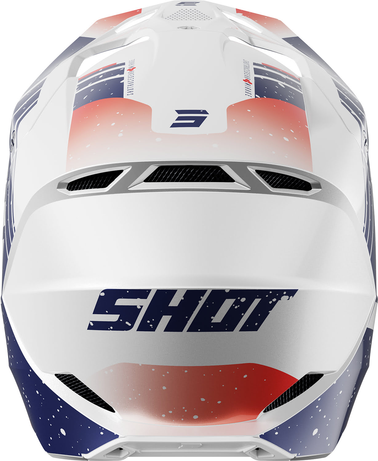 Capacete FURIOUS MIRAGE Azul / Vermelho Pérola SHOT 