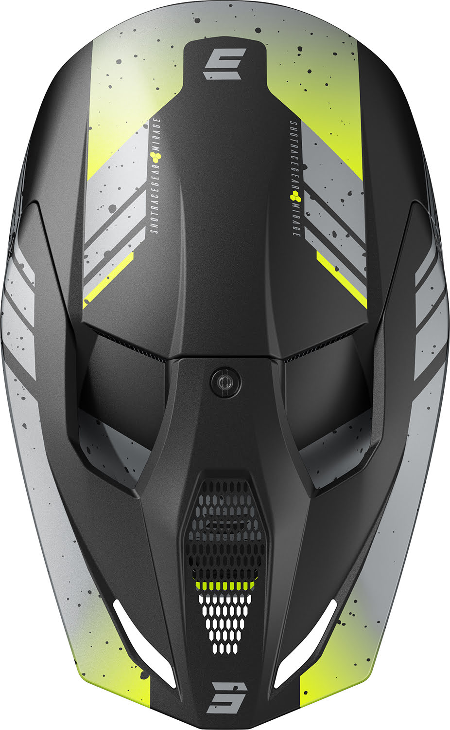 Helmet FURIOUS MIRAGE Grey / Neon Yellow Matt XL SHOT 