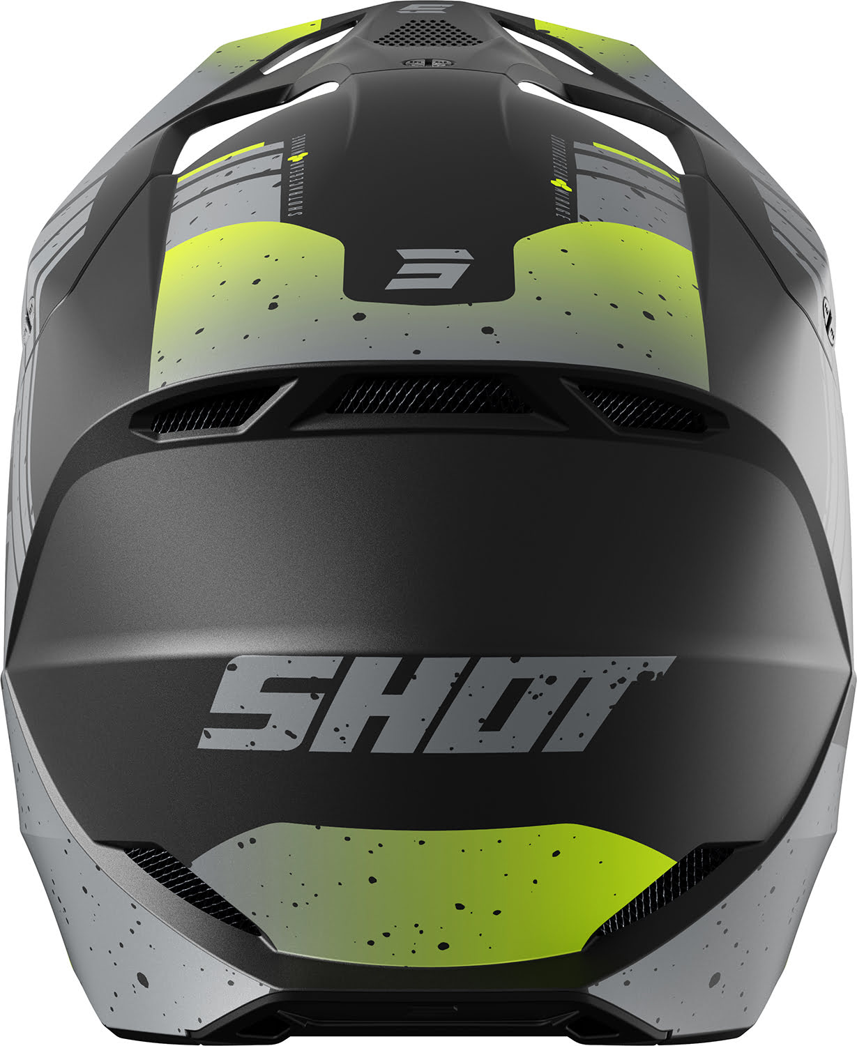 Helmet FURIOUS MIRAGE Grey / Neon Yellow Matt XL SHOT 