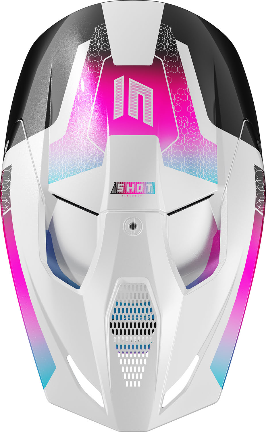 Helmet Kid FURIOUS PHASER Black / Blue / Pink Pearly YM SHOT 