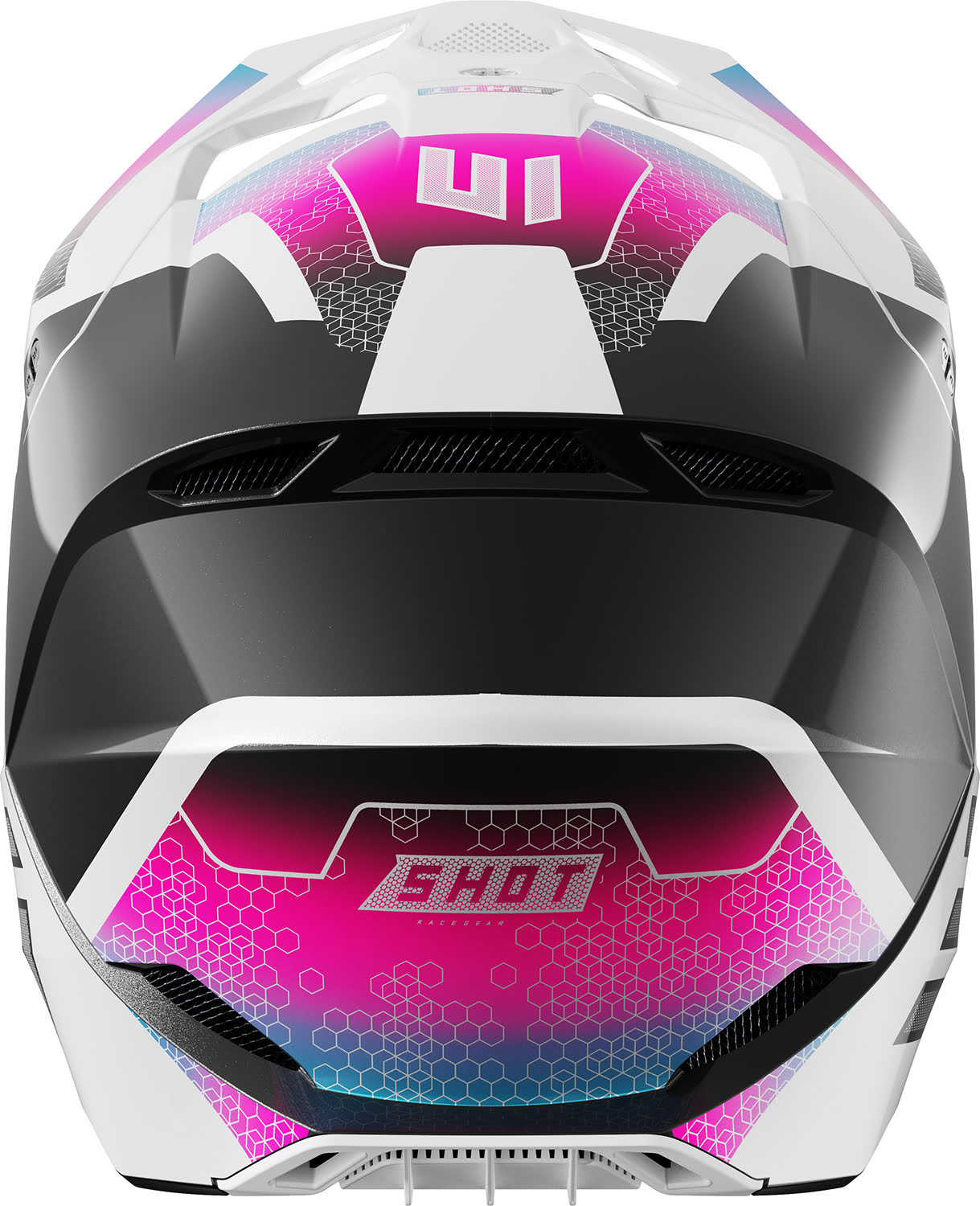 Helmet Kid FURIOUS PHASER Black / Blue / Pink Pearly YM SHOT 