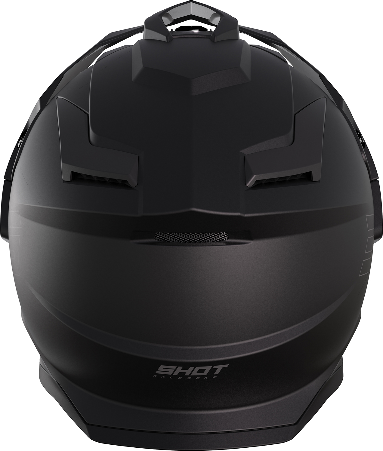 Helmet w / Visor TREK SOLID Black Matt SHOT 
