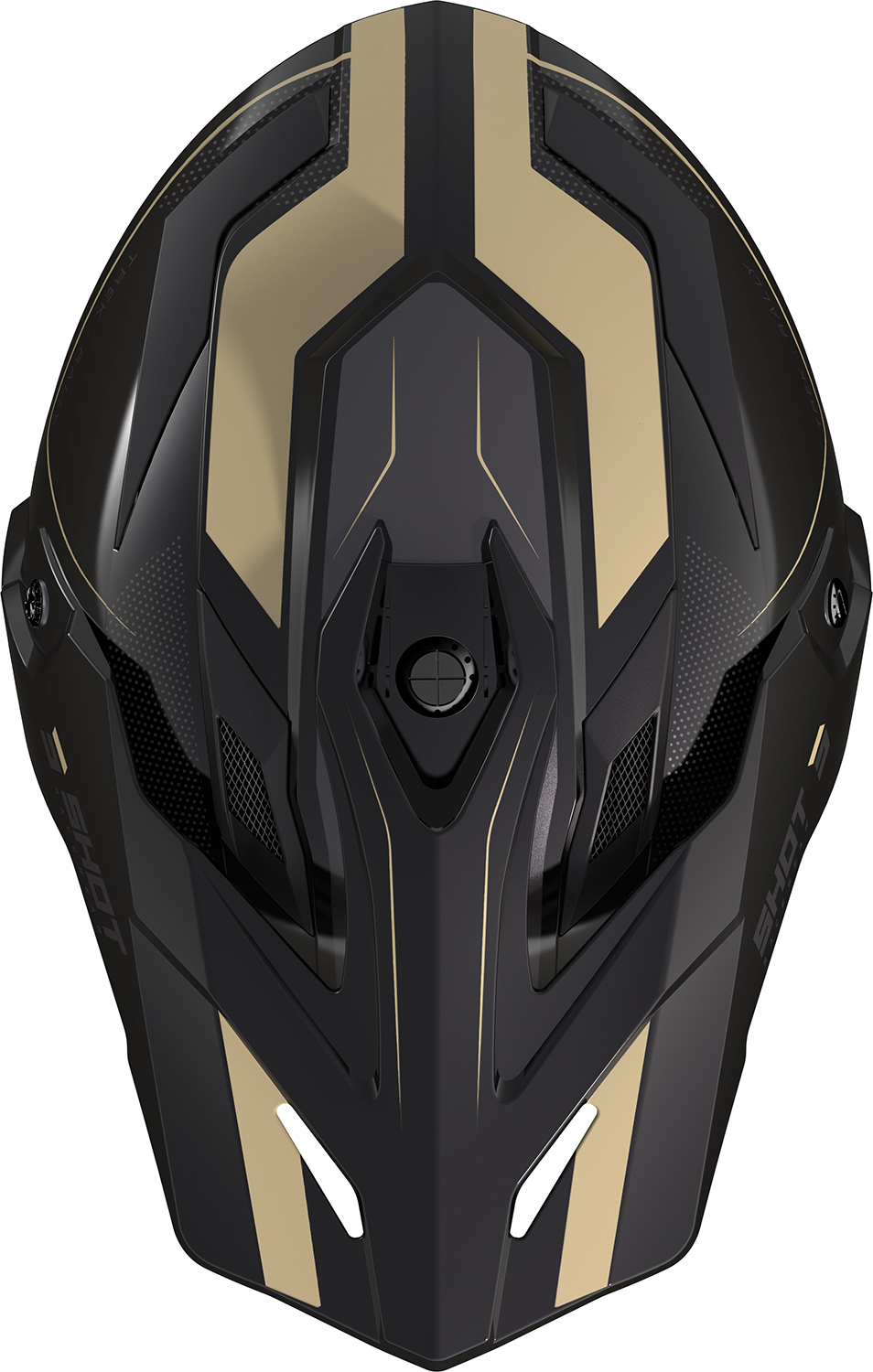 Capacete c / Viseira TREK RALLY Preto / Areia Brilhante SHOT 