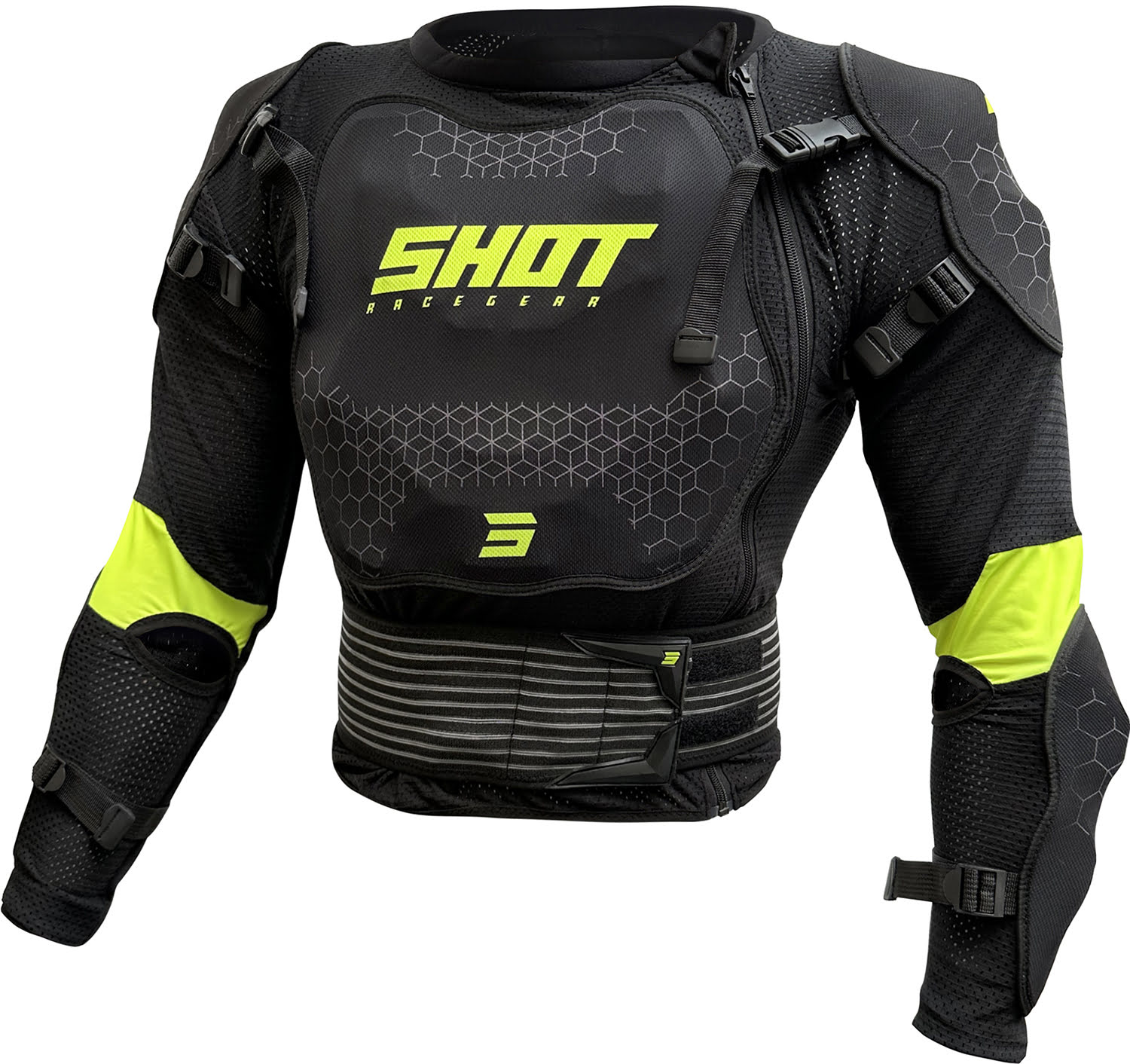VEST OPTIMAL_2.0 BLACK_NEON_YELLOW SHOT 