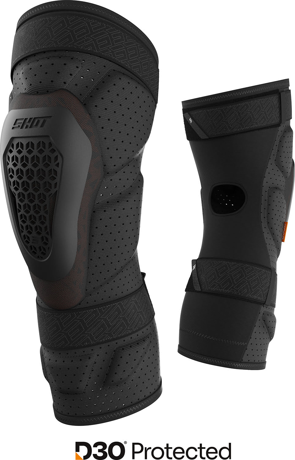 Joelheiras Adulto PROTECTOR D3O Pretas SHOT 