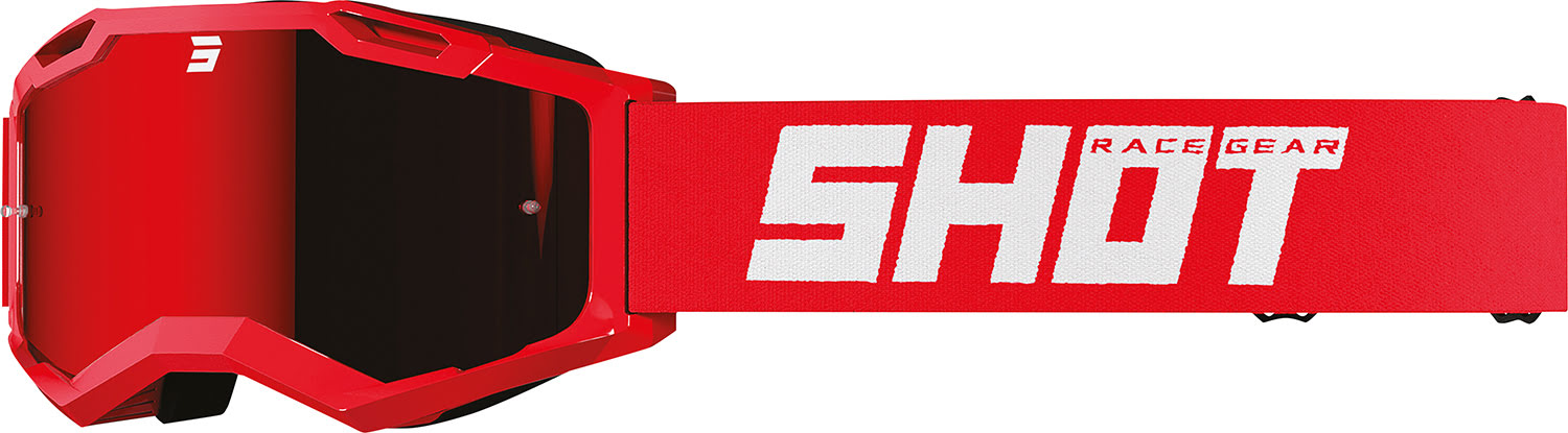 Oculos ASSAULT 2.0 SOLID Vermelhos Brilho (Lente Espelhada) SHOT 