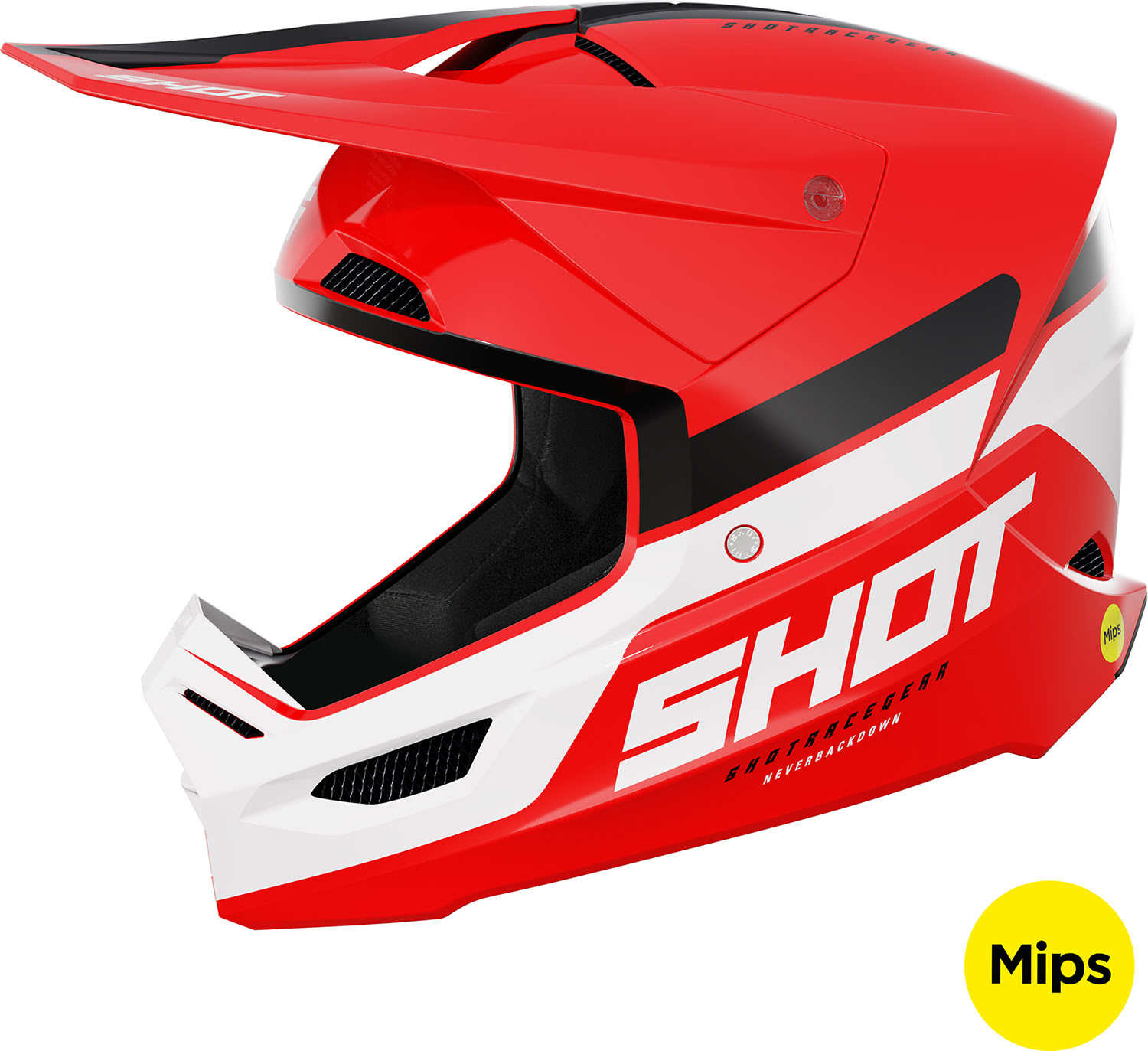 Helmet RACE IRON Red Glossy SHOT 