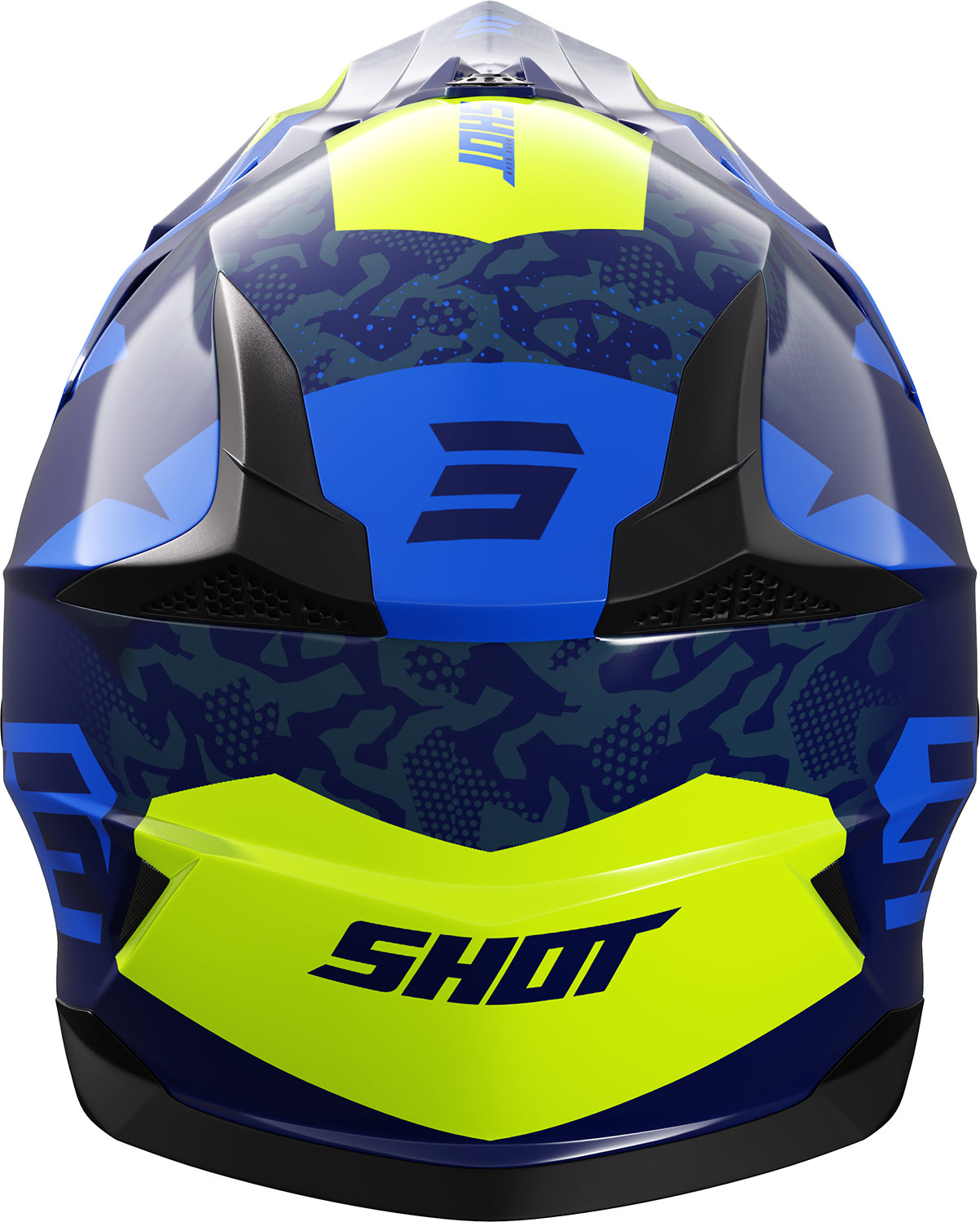 Helmet PULSE AIRFIT Blue / Neon Yellow Glossy SHOT 