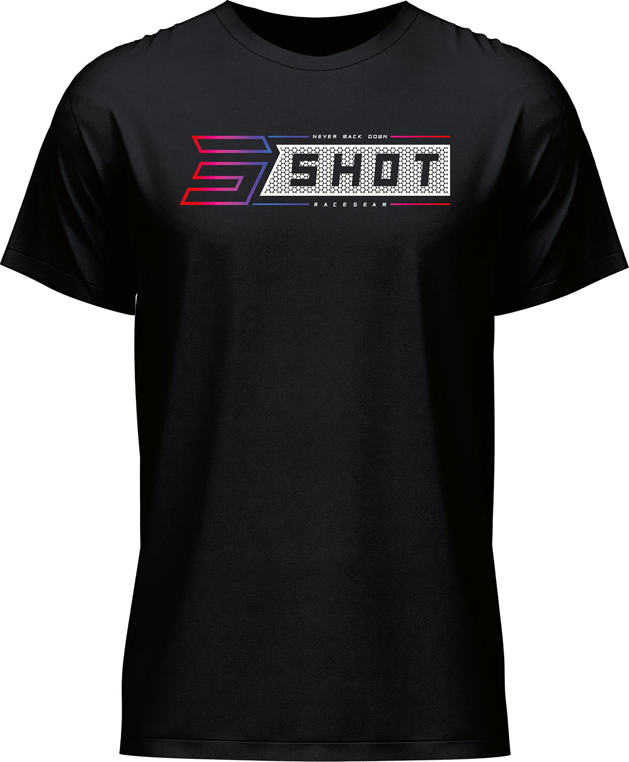 T-Shirt GRADIENT Preta SHOT 