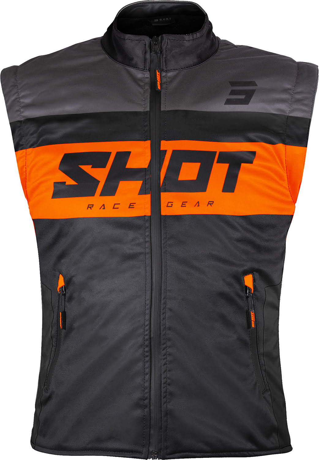 Sleeveless Jacket BODYWARMER LITE 3.0 Black / Orange SHOT - RacePro