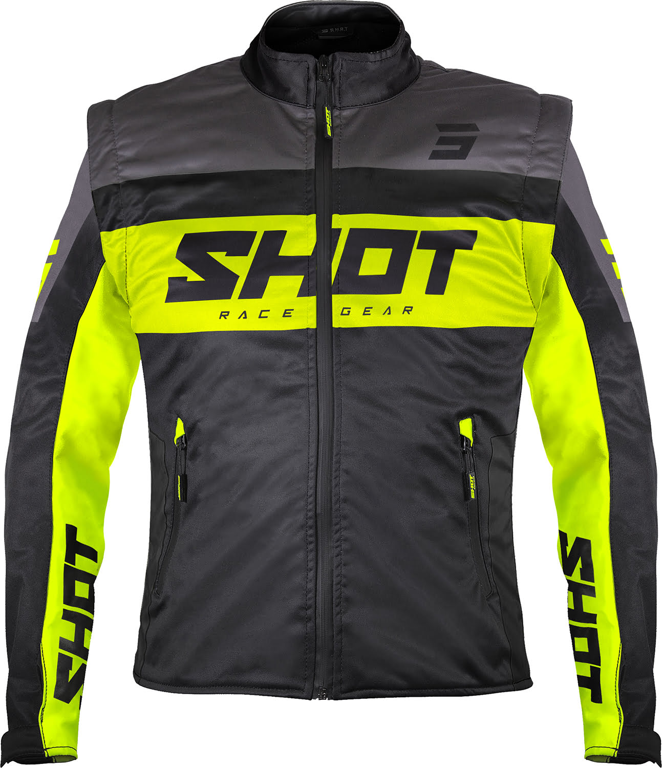 Jacket SOFTSHELL LITE 3.0 Black / Neon Yellow SHOT 
