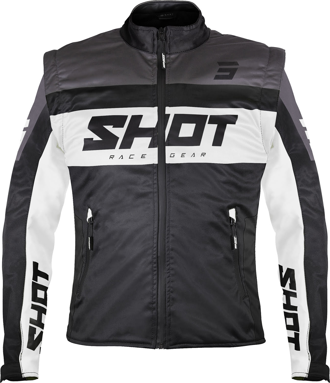Jacket SOFTSHELL LITE 3.0 Black / White SHOT 