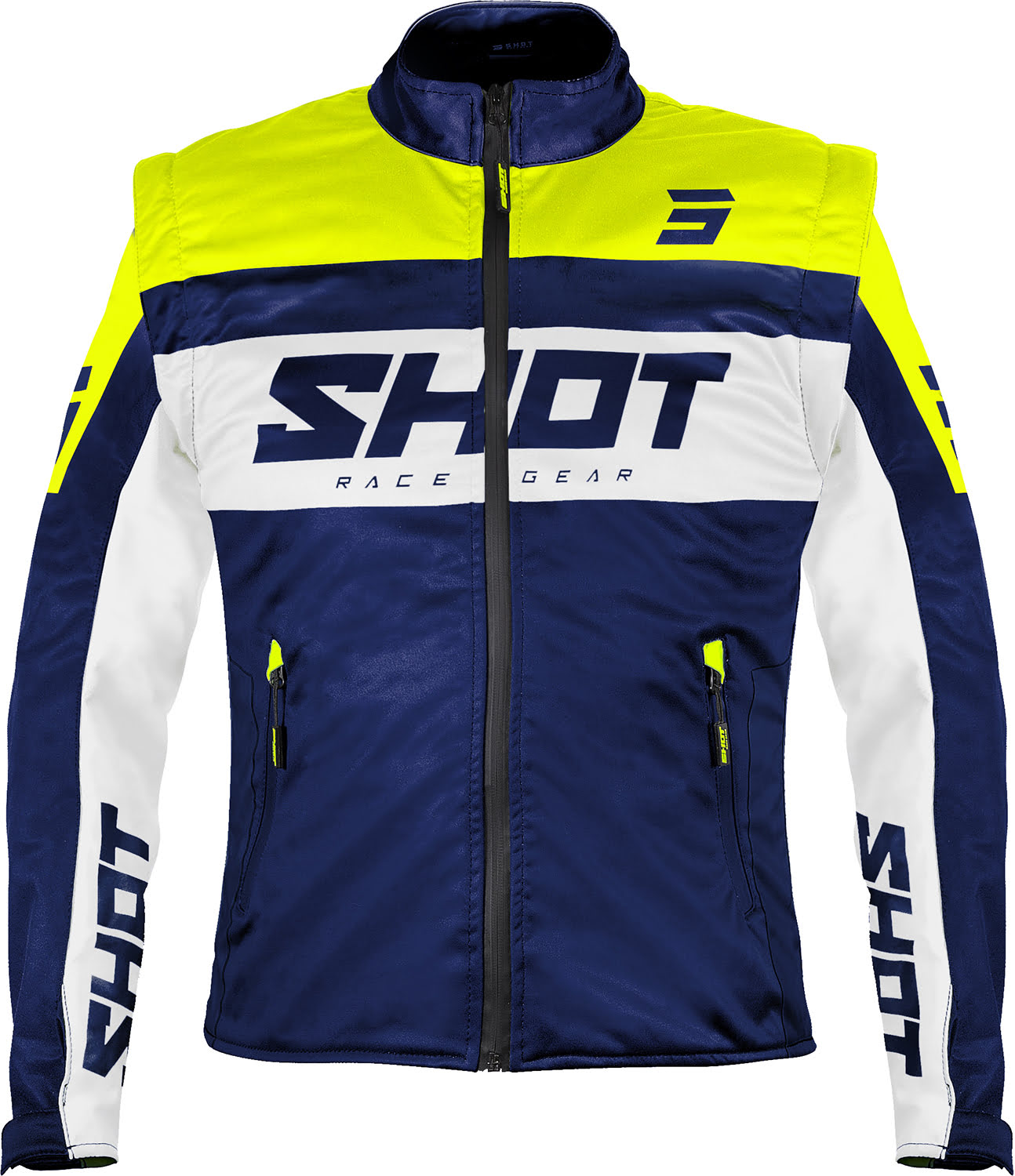 Jacket SOFTSHELL LITE 3.0 Navy / Neon Yellow SHOT 