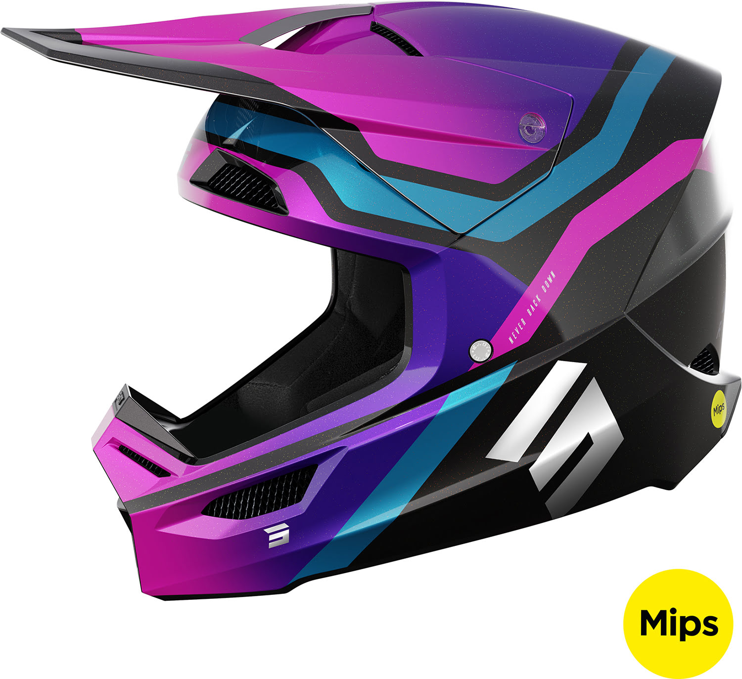 Helmet RACE SKY Purple / Chrome SHOT 