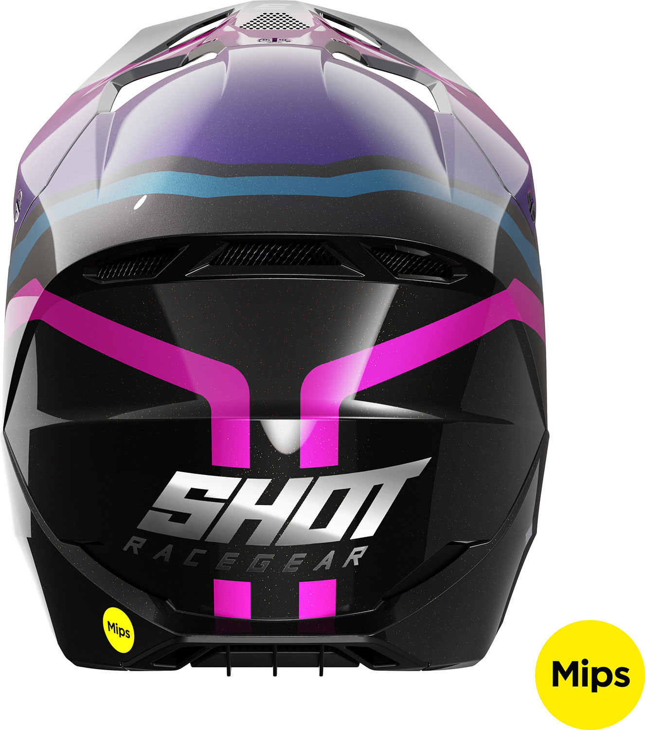 Helmet RACE SKY Purple / Chrome SHOT 