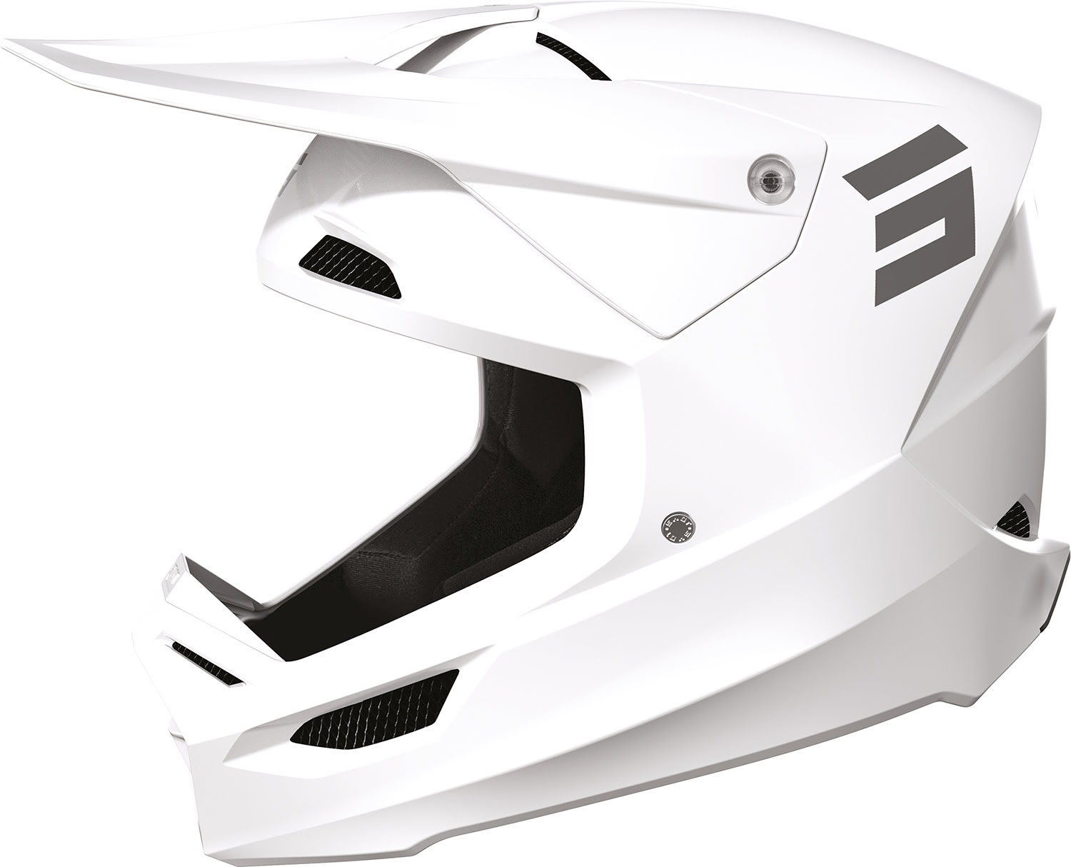 Helmet FURIOUS SOLID White Glossy SHOT 