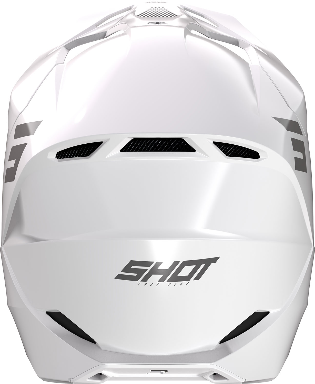 Helmet FURIOUS SOLID White Glossy SHOT 