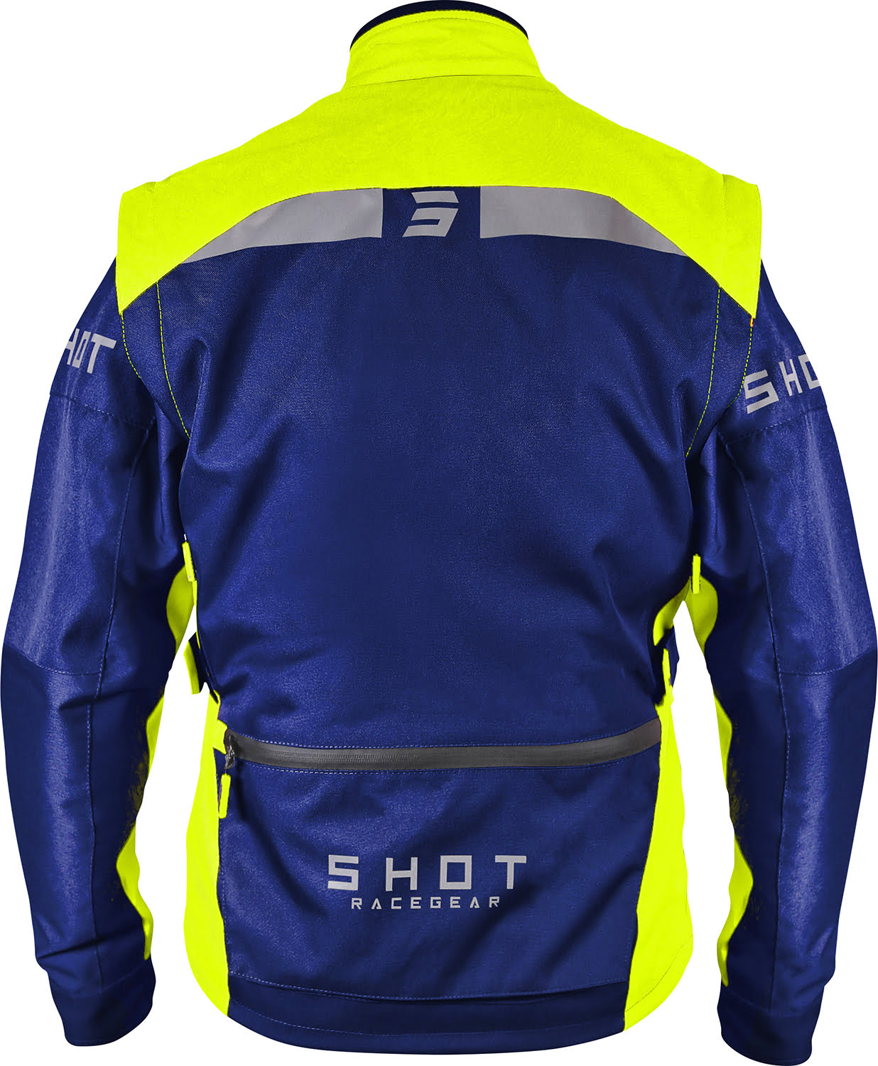 Jacket RACETECH Navy / Neon Yellow SHOT 