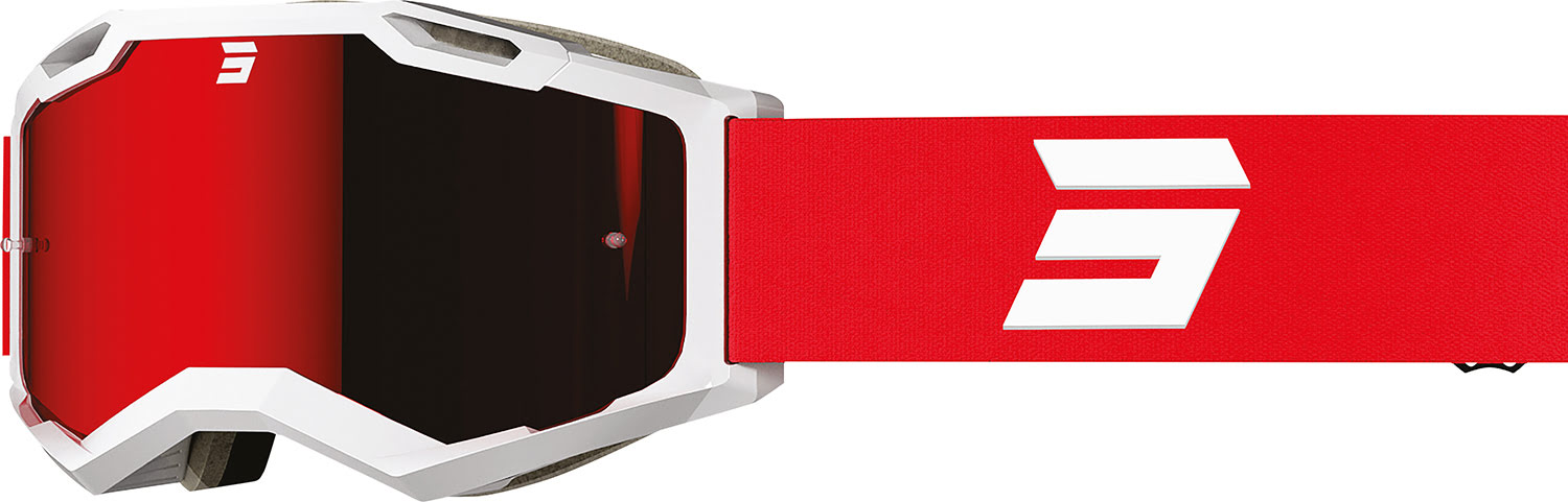 Oculos IRIS 2.0 TECH Branco / Vermelho Brilho SHOT 