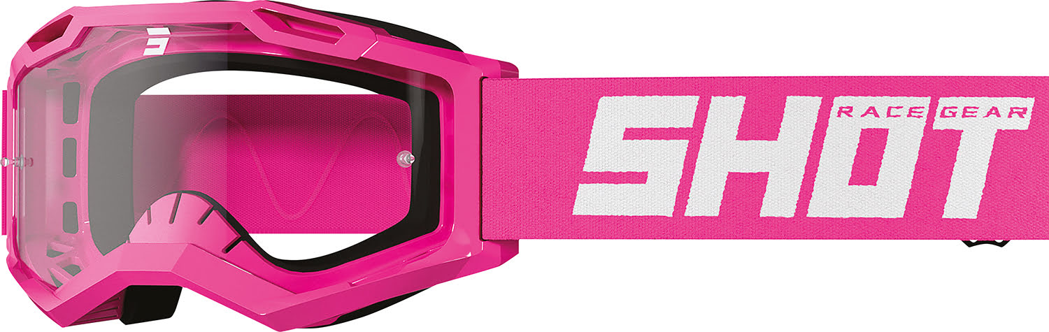 GOGGLES ASSAULT 2.0 SOLID NEON PINK GLOSSY SHOT 