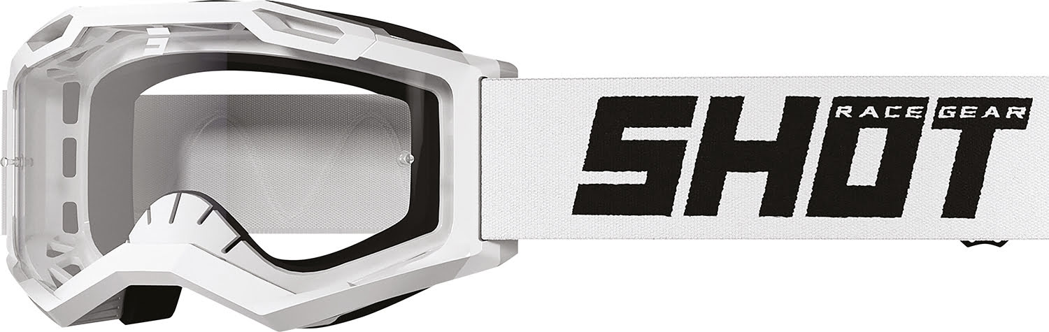 GOGGLES ASSAULT 2.0 SOLID WHITE GLOSSY SHOT 