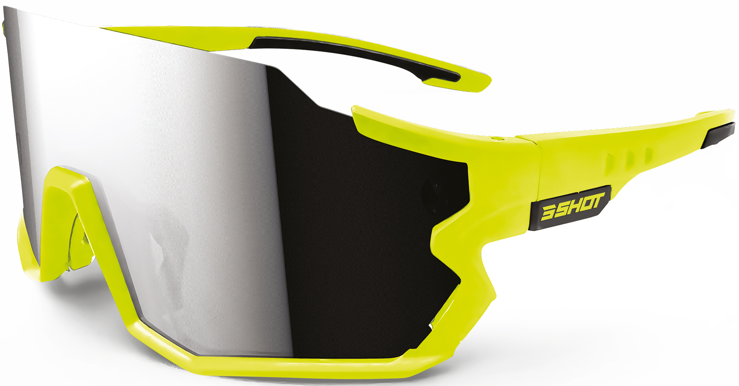 Oculos Sol Bicicleta VISTA Amarelos neon SHOT 