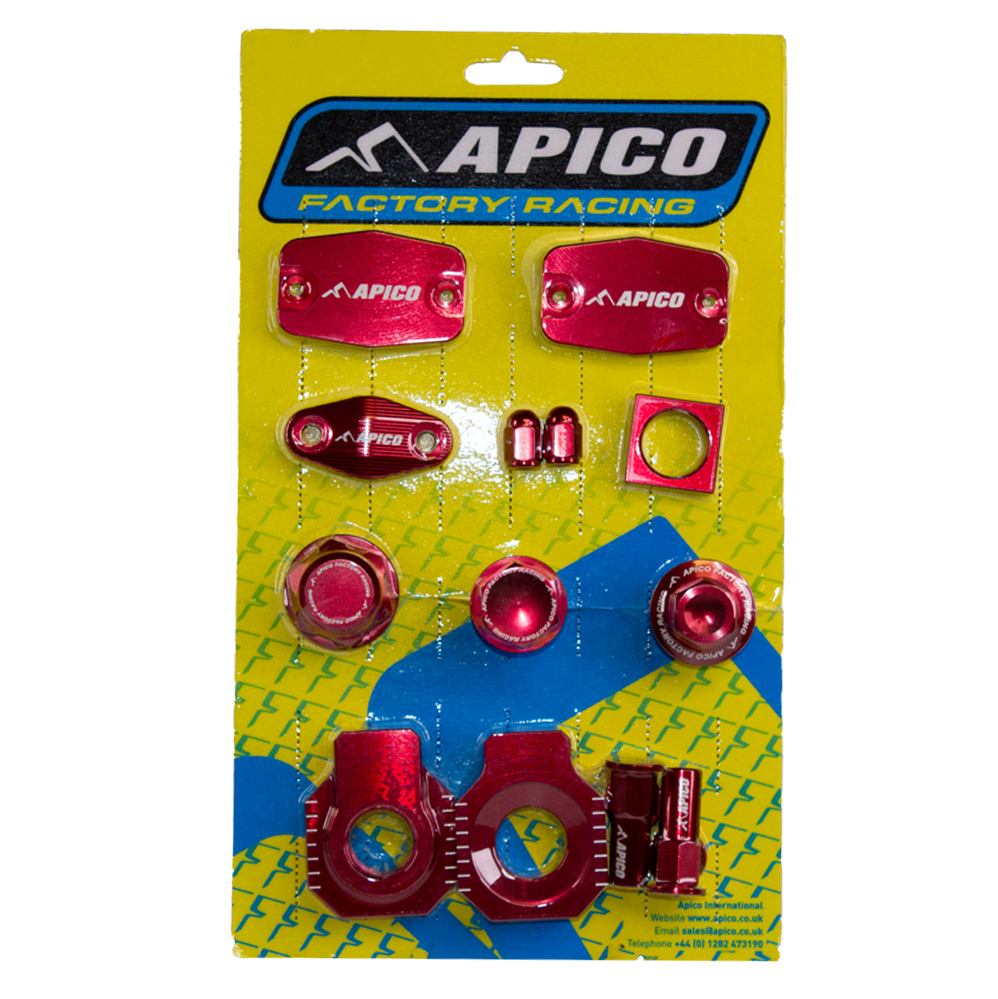 Kit peças anodizadas Vermelhas APICO 