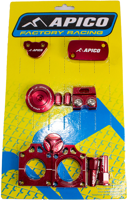 Kit peças anodizadas Vermelhas APICO 