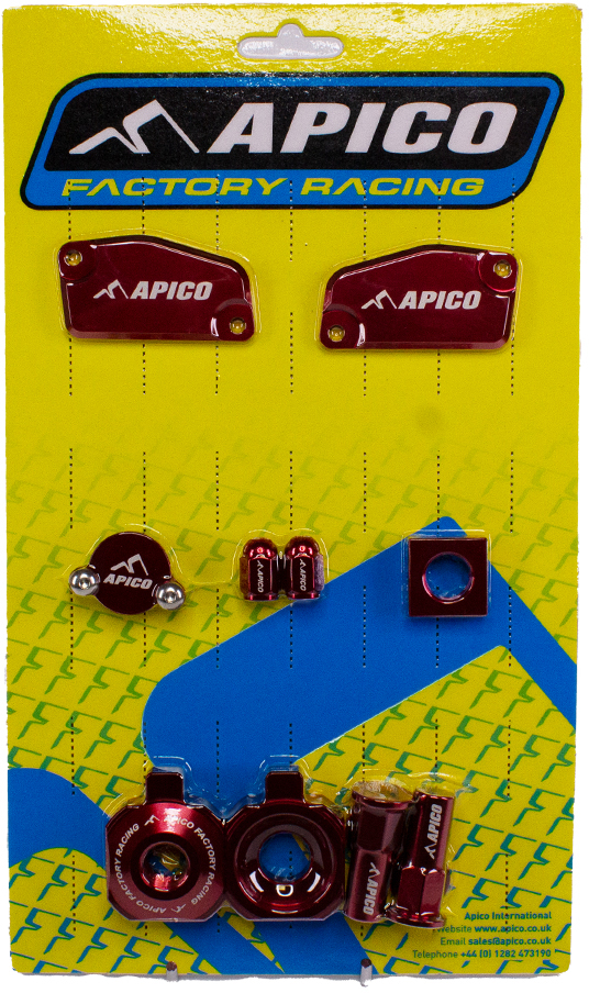 Kit peças anodizadas Vermelhas APICO 