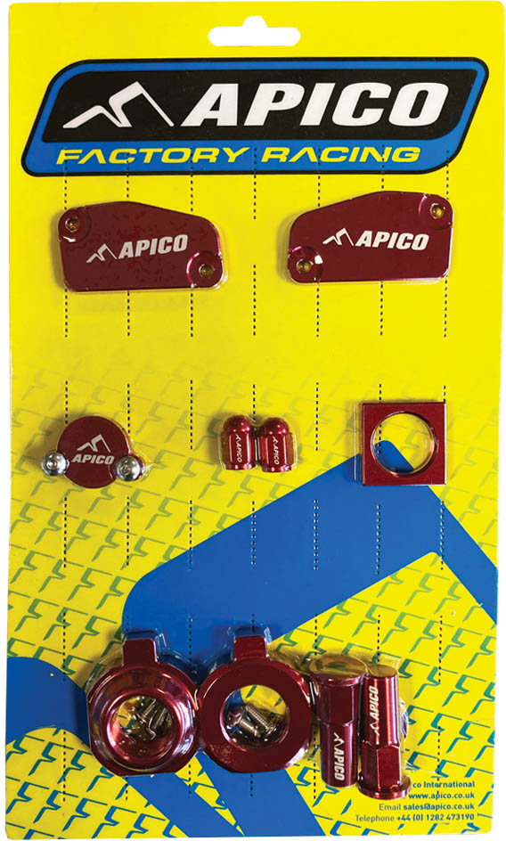 Kit peças anodizadas Vermelhas APICO 