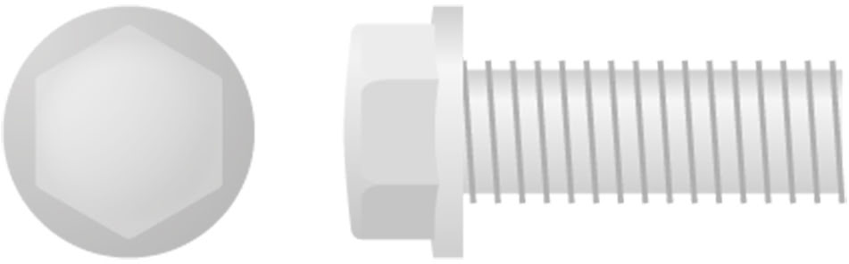 Hex Head Flange Bolt Small (10Pk) APICO 