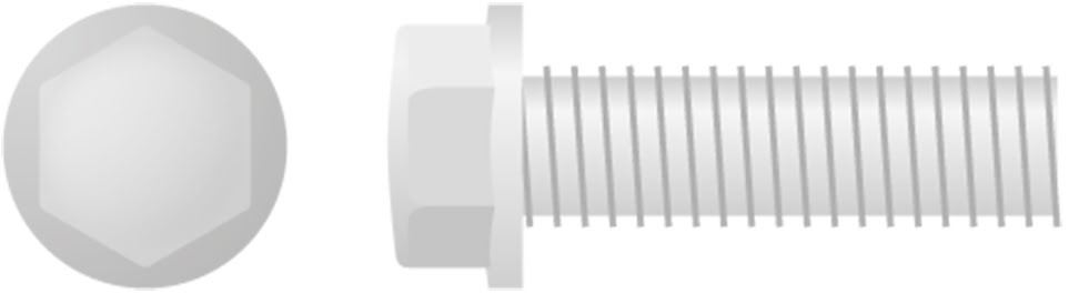 Hex Head Flange Bolt Small (10Pk) APICO 