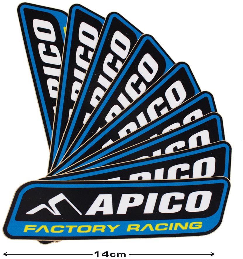 FACTORY RACING DECAL - LARGE 100 PACK APICO 