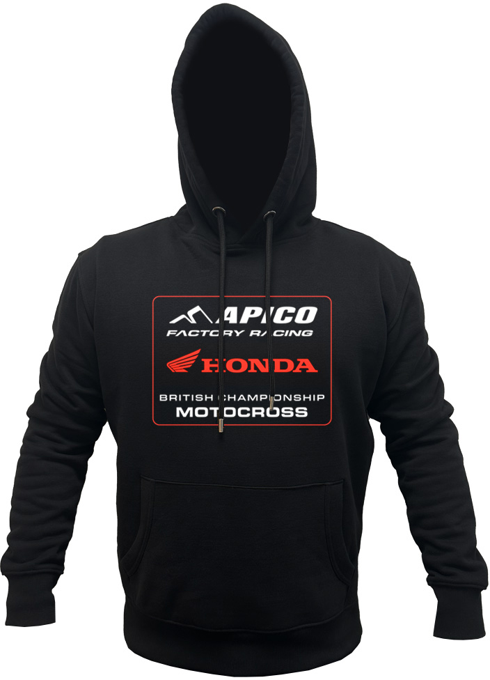 HONDA TEAM HOODIE BLACK SMALL APICO 