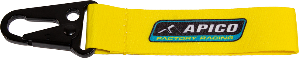 FACTORY RACING LANYARD SHORT YELLOW APICO 