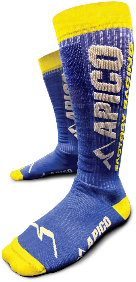 SOCKS TEAM EDITION BLUE / YELLOW / WHITE SMALL (35-38) (3-5) APICO 