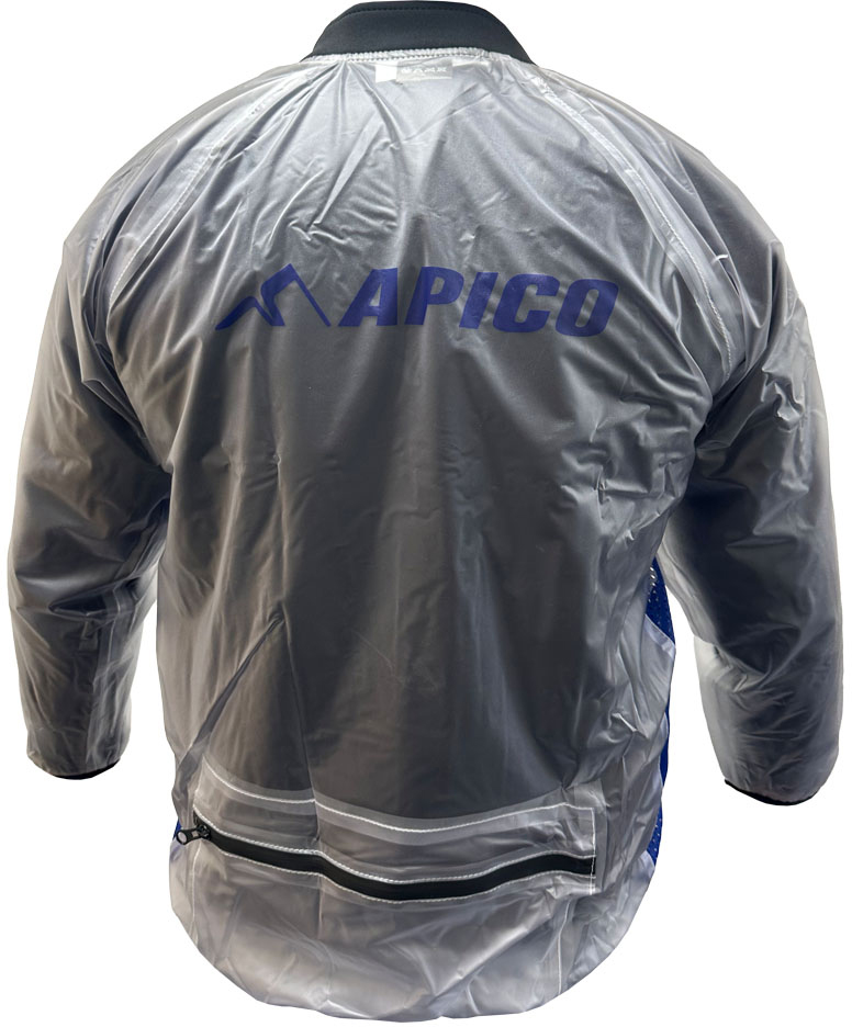 Casaco Impermeavel Transparente / Azul APICO 