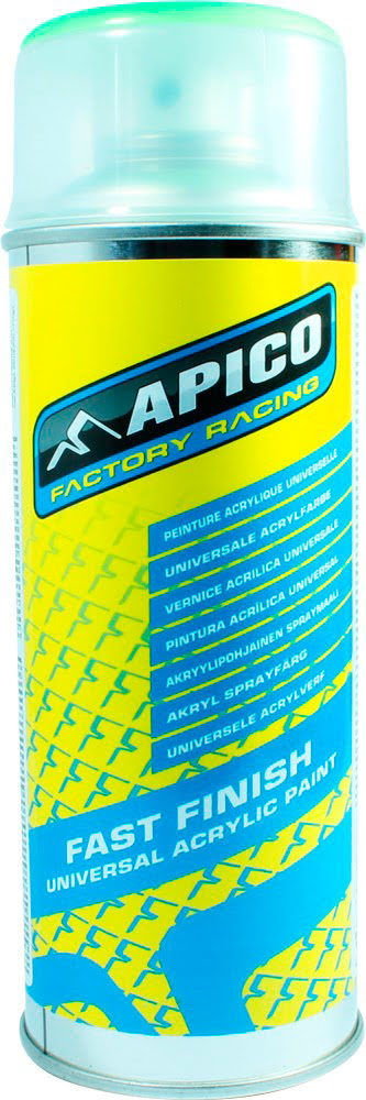 FAST FINISH PAINT UNIVERSAL ACRYLIC KX FLUORESCENT GREEN (94-98) 400 ML APICO 