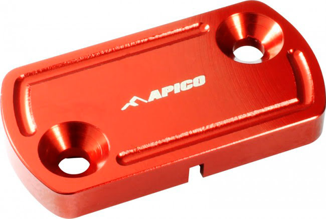 FRONT BRAKE MASTER CYLINDER COVER SMALL RED APICO 