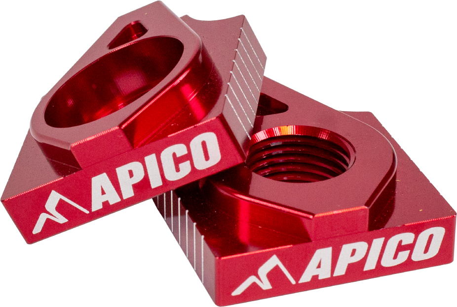 REAR AXLE BLOCK TRS ONE / ONE GOLD / R / RR 125-300RR 16-23 RED (R) APICO 